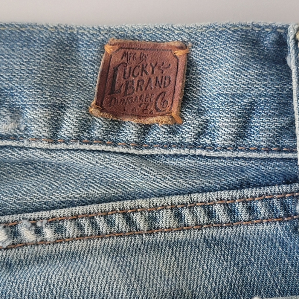 Lucky Brand By Gene Montesano Short Inseam Distressed Jeans Size 0/25 - Picture 8 of 15